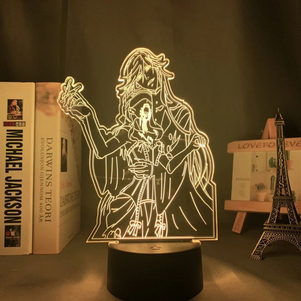 

3d Led Night Light Anime Black Butler for Bedroom Decor Light Manga Birthday Gift Black Butler Led 3d Lamp