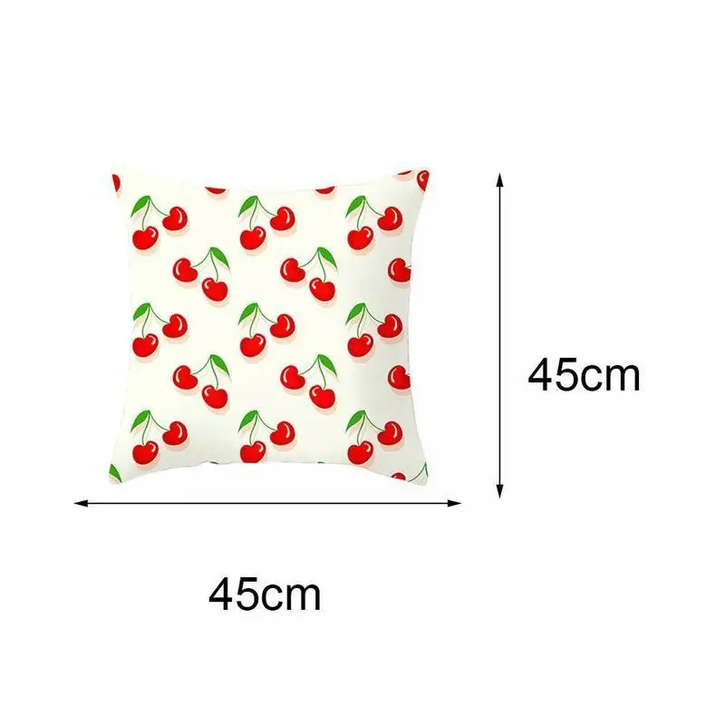 

Summer Fruits Print Cushion Home Decor Small Fresh Summer Modern Simple Couch Art Throw 45x45cm Sofa Pillows Decorative Nor W3V3