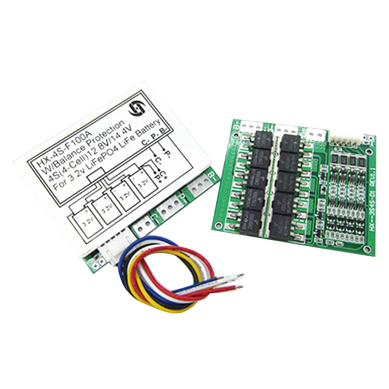 4S 12 8 V 14 литиевая батарея Срок службы LiFePO4 Li-Ion Lipo Защитная плата баланс 100A разрядка