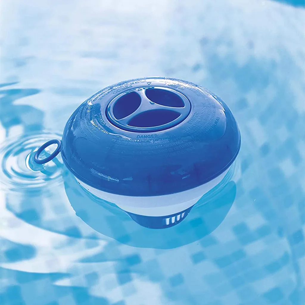 

Swimming Pool Accessories Float Secure Swimming Cleaning Effervescent Chemical Floating Dispenser Adjustable Chlorine Output