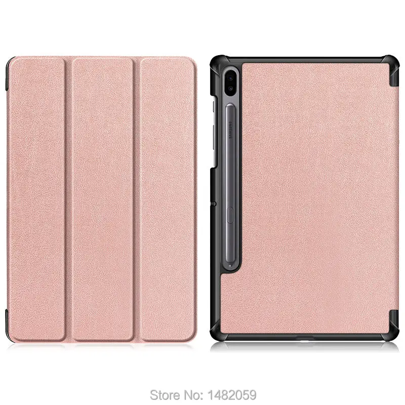 rose gold Чехол для samsung Galaxy Tab S6 SM-T860 SM-T865 10,", чехол для планшета с Умной подставкой для, чехол для samsung Tab S6 - Цвет: rose gold