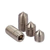 m3m4m5m6m8m103456810 50 din914 stainless steel hex socket set screw with cone point machine meter tipless
