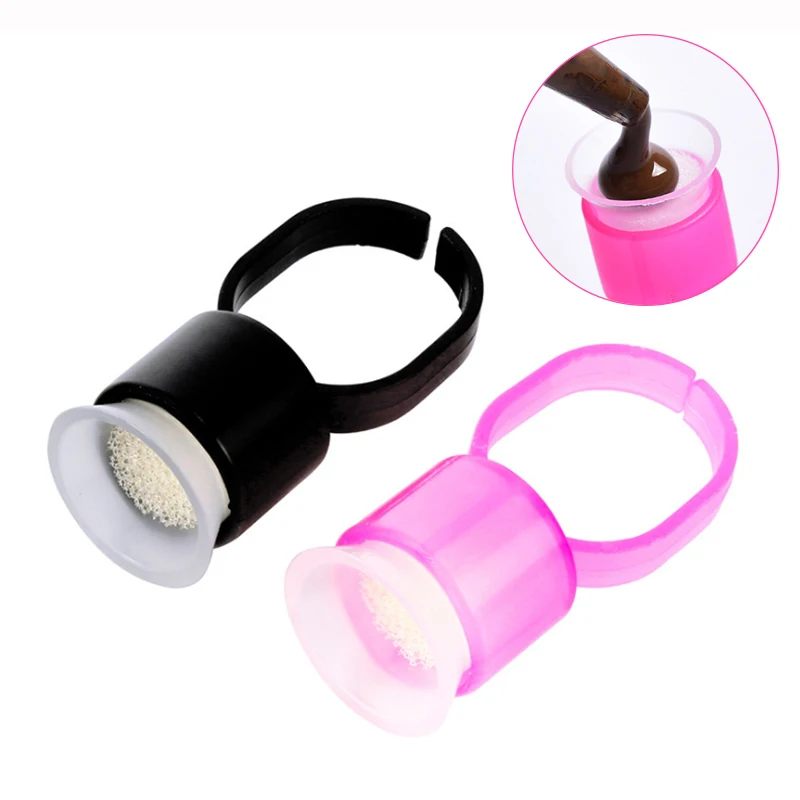 Одноразовая чашка для чернил татуировок с губкой пластиковая микроблейдинговая