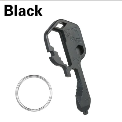 

24 in 1 EDC Set Stainless Steel Mini Multifunctional Screwdriver Key Shape Slotted Screwdrivers Keychain Pocket Repair Tool