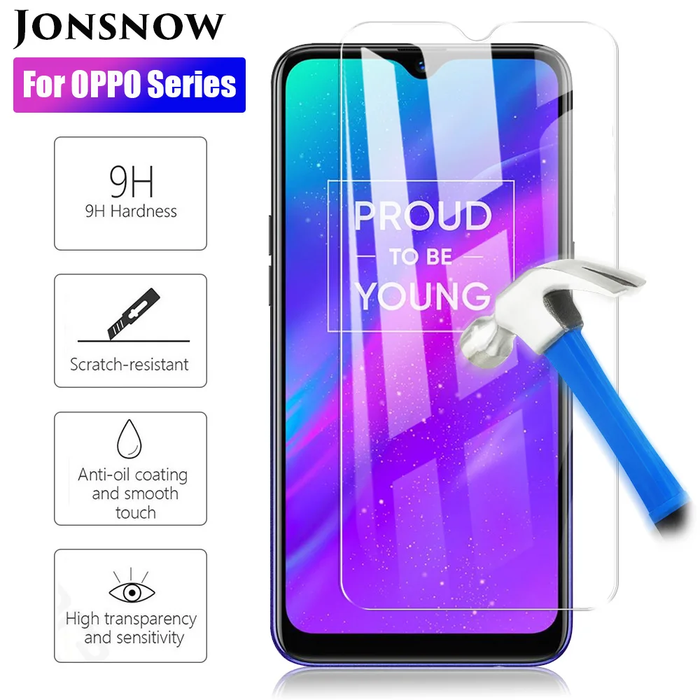 JONSNOW закаленное стекло для OPPO A1K A5S A9 K3 F11 Pro 9H 2.5D Защитная пленка Realme 3 3i C2 X защита