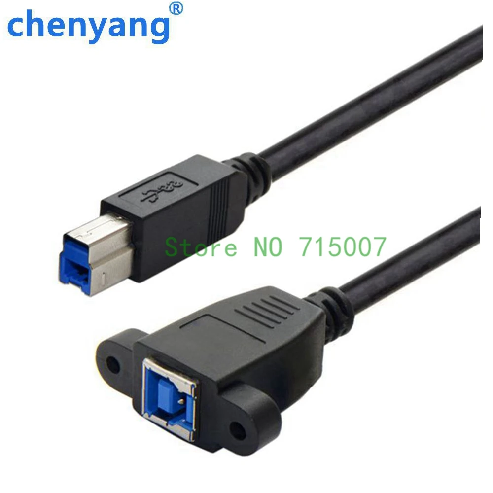 Крепление для панели с винтовым замком USB 3 0 USB3.0 Тип B штекер гнездо m/f УДЛИНИТЕЛЬ