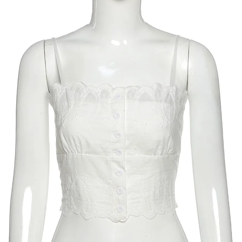 

Europe and the United States 2020 autumn women's wear collar lace button-down cardigan trim open umbilical bottom small vest