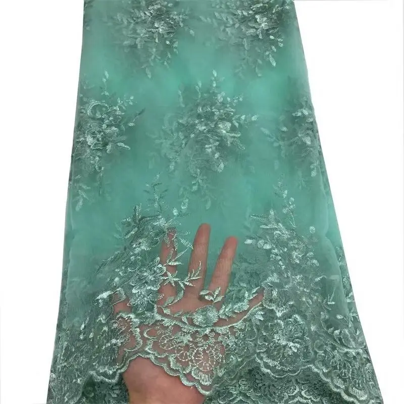 Оптовая продажа дешево новый стиль французская сетка кружевная ткань 3D