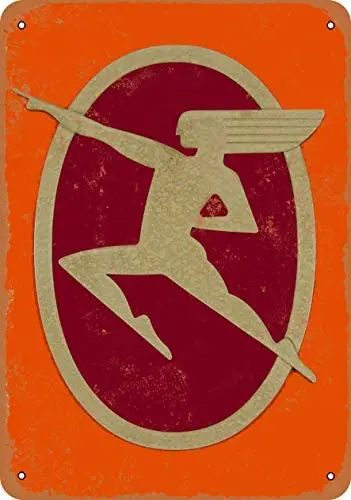 

Milwaukee Road Hiawatha Metal Tin Sign 12 X 8 Inches Retro Vintage Decor