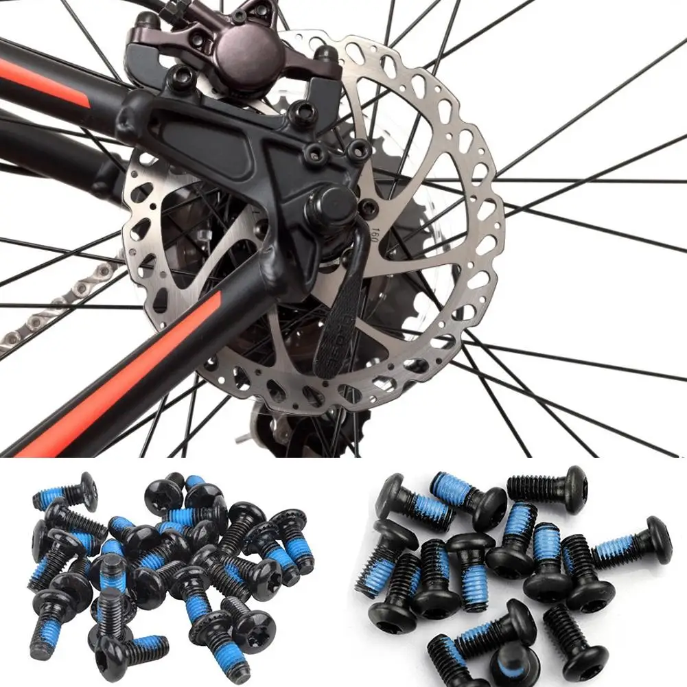 

12Pcs/Lot 12mm Bicycle Disc Brake Bolts Mounting Screws T25 Head Mountain Bike Disc Cycling Accessories Steel Mount Screw