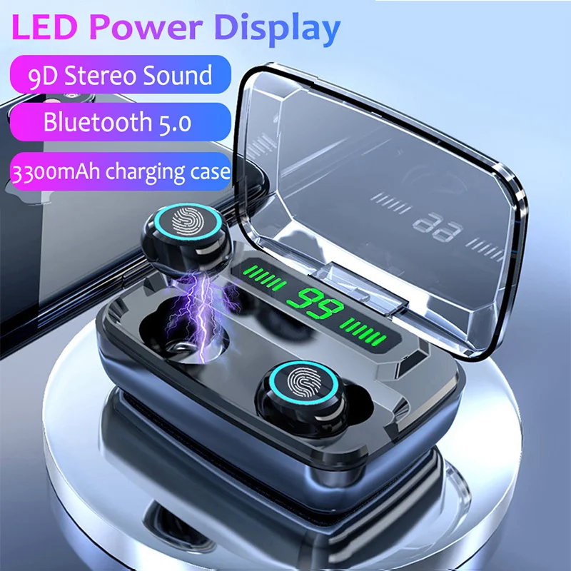 M11 Bluetooth наушники V5.0 TWS с сенсорным управлением стерео Спортивные Беспроводные