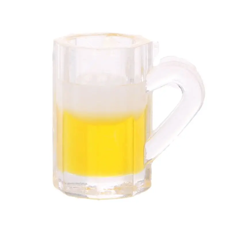 

4pcs 1:12 Scale Toy Kitchen Beer Drinking Cups Dollhouse Miniature Mug Accessory Kids Toy Doll Accessories 54DF