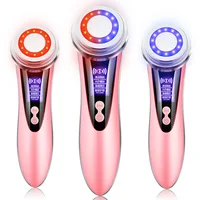 4in1 EMS Face Lifting Machine Red Blue LED Light Therapy Skin Rejunvenation Tightening Anti Aging Facial Massager Skin Care Tool