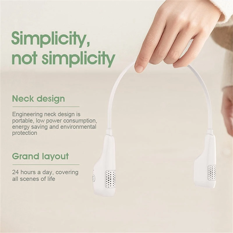 

Air Purifier Necklace Mini Portable USB Air Cleaner Negative Ion Generator Low Noise Necklace Purifying Generator