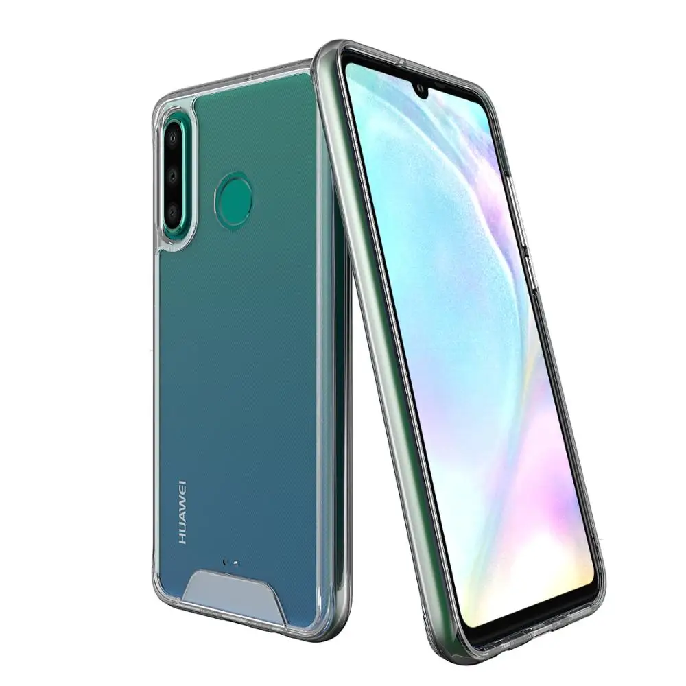 Прозрачный чехол Hanven для телефона Huawei P30 Lite TPU + PC | Мобильные телефоны и аксессуары