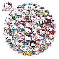 100pcs hello kitty cute notebook stickers mobile phone case waterproof stickerssuitable for girls
