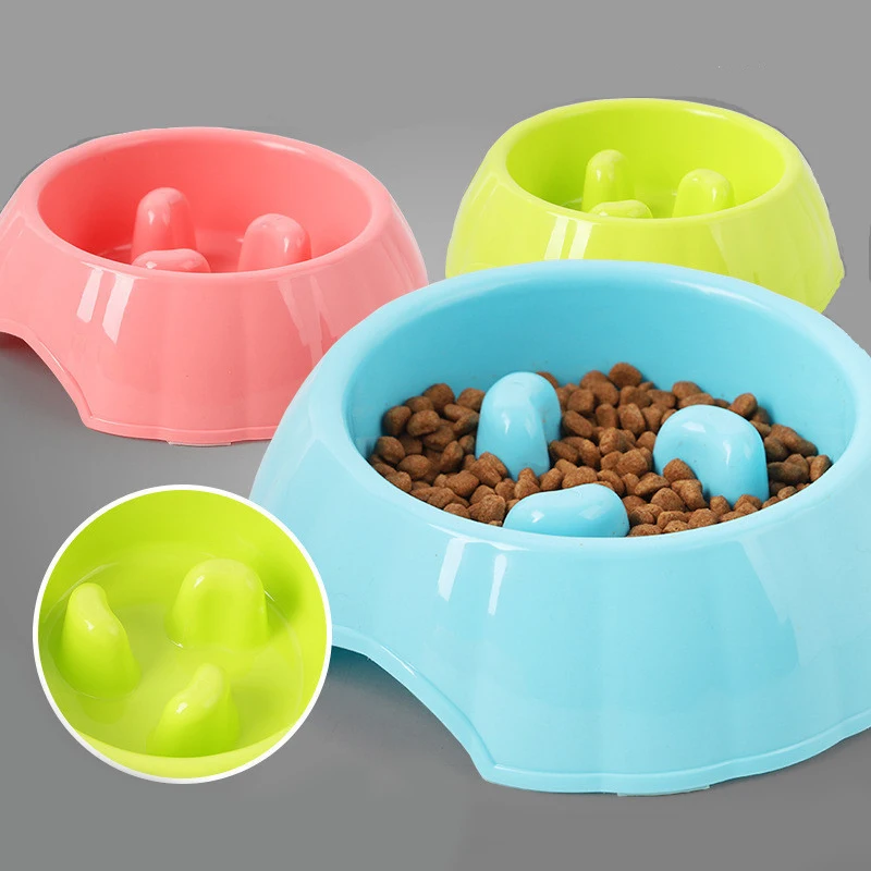 Новая портативная настольная миска для еды щенков замедления кормушка кишечника
