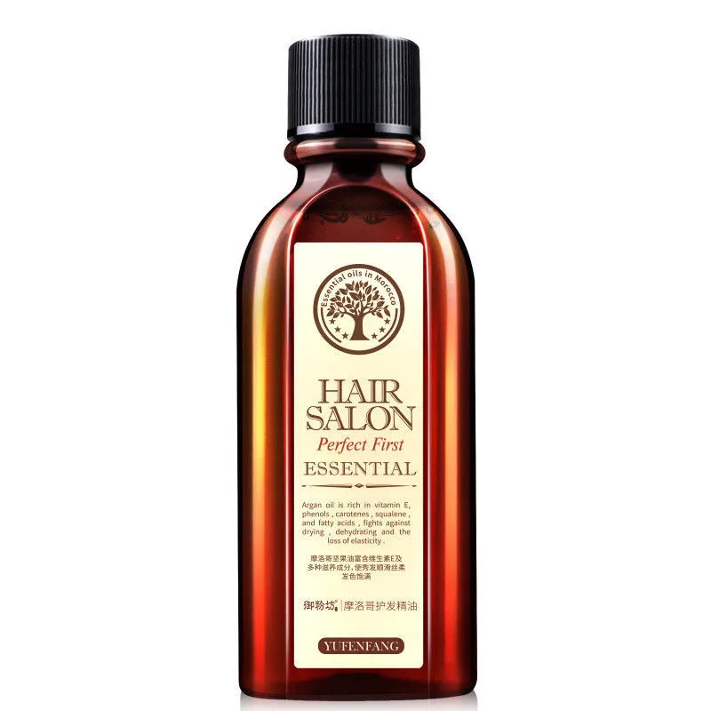 

60ml Hair & Scalp Care Essential Oil Treatment for Moisturizing Soft Hair Pure Argan Oil Dry Hair Repair Multi-functional