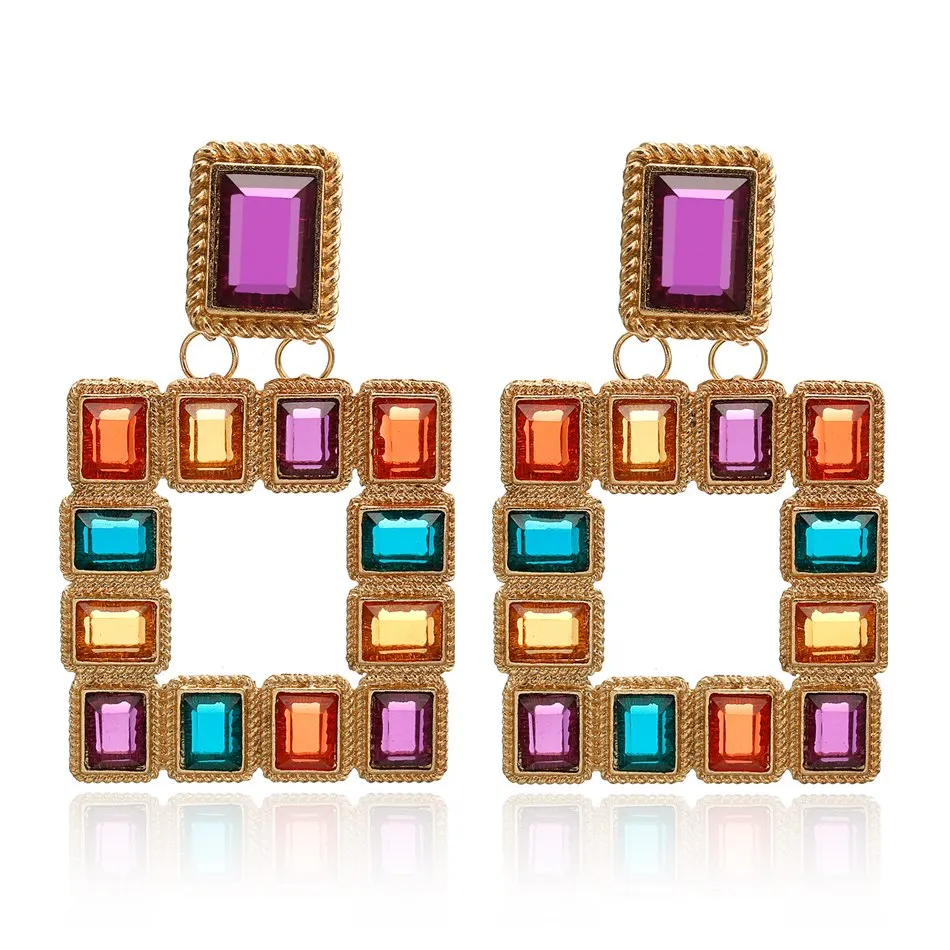 Женские серьги-подвески Match-Right яркие женские в африканском стиле ювелирные