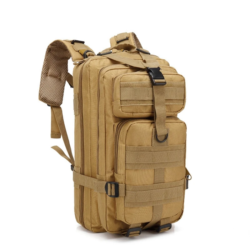 Khaki Открытый походный рюкзак военный тактический Molle рюкзак камуфляж большой емкости Кемпинг Альпинизм Охота Дорожная Спортивная Сумка - Цвет: Khaki