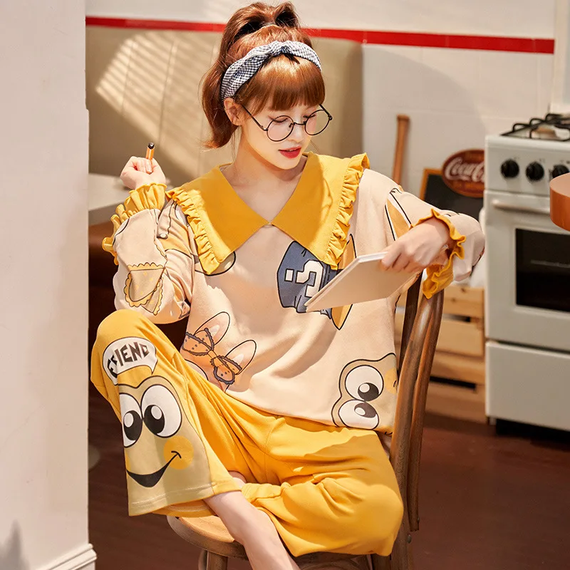 

Пижама, одежда для сна, ночная рубашка, домашняя хлопковая одежда для сна UBeauty, 1 комплект, Женская милая Пижама, женская пижама принцессы