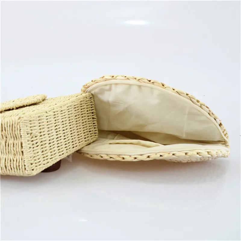 Соломенная Сумка-веер праздничный стиль индивидуальный клатч полукруглая сумка