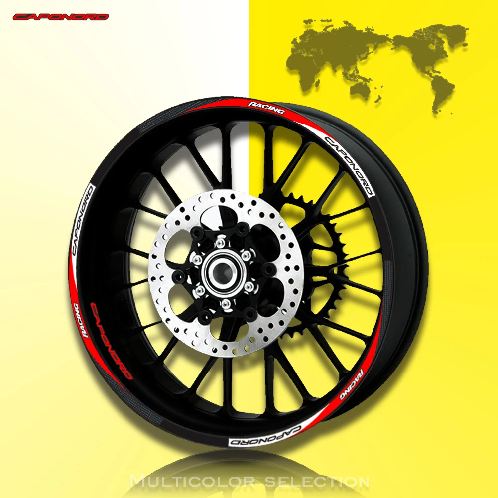 Передняя и задняя края мотоцикла внешняя наклейка обода 17 дюймов колеса