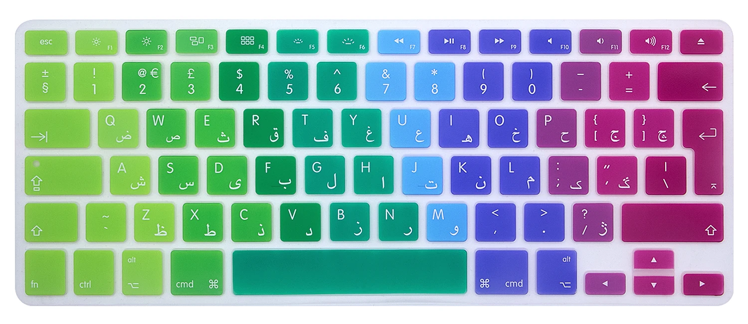 Силиконовый чехол для клавиатуры RYGOU UK EU Защитная пленка MacBook Air Pro 13 15 17 Unibody