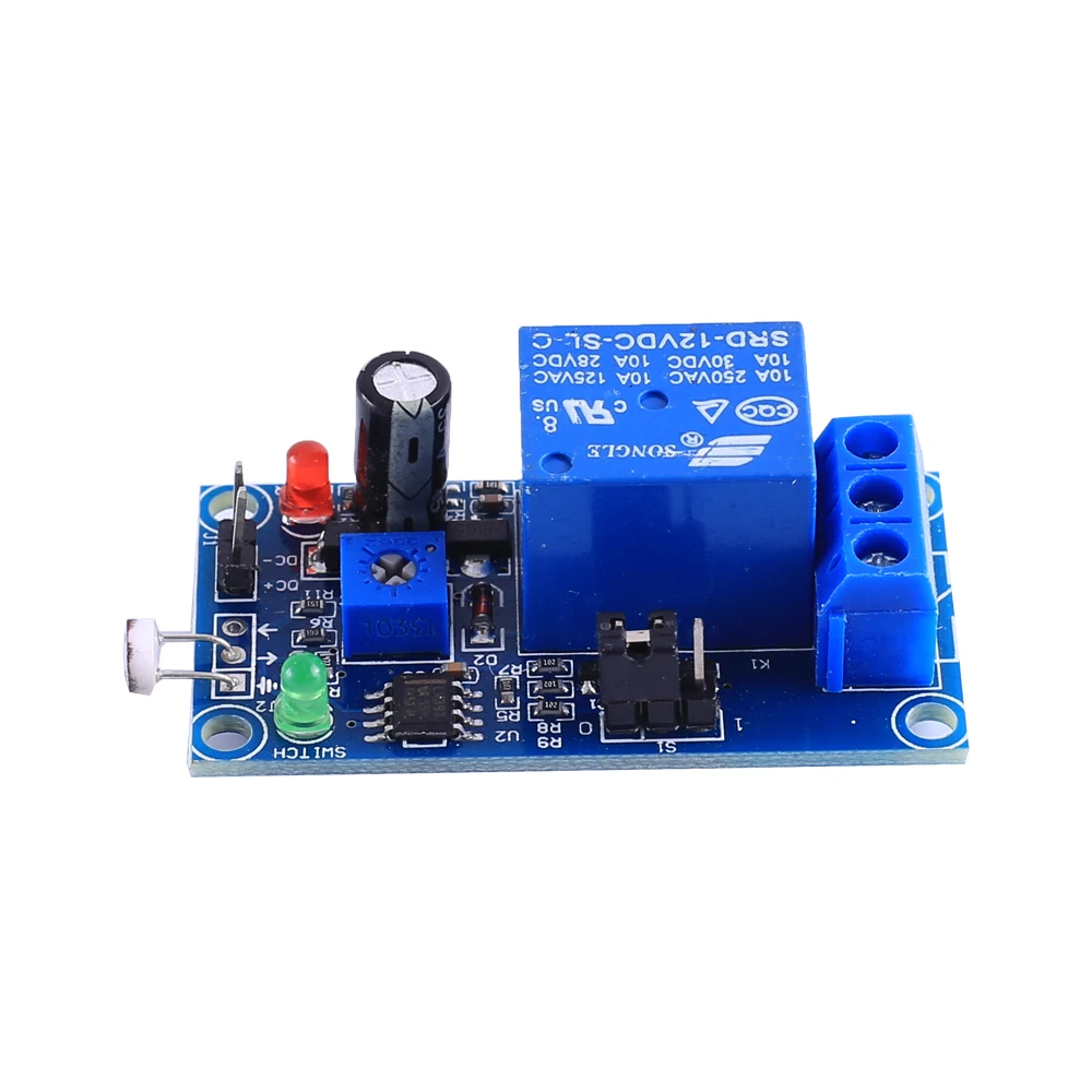 Модуль датчика фоторезистора 12 В релейный модуль управления светом датчик
