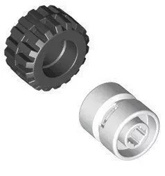 

Building Block Wheel diy Toy Assembles Particles 21x12mm for Building Bricks Parts moc Educational gift Toys free shipping