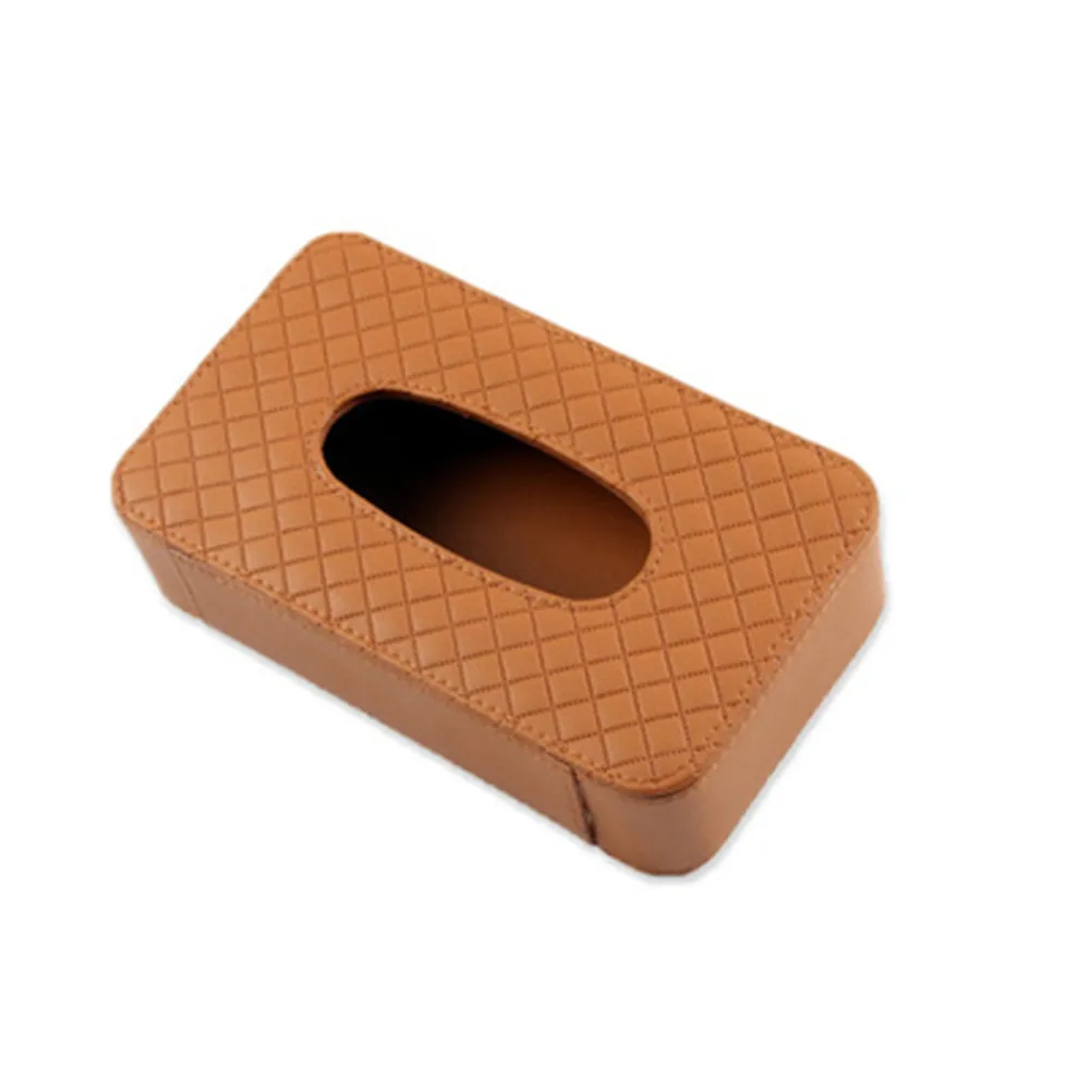 

High Quality Hanging Tissue Box For Leather Car Sun Block Car Home Storage Organization