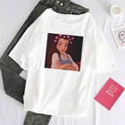 Футболка женская с коротким рукавом и круглым вырезом, смешная Повседневная винтажная рубашка для фитнеса, одежда для девушек, bf, на лето