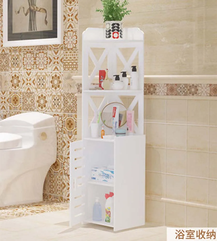 Простая напольная полка для унитаза ванная комната хранения штатив резная