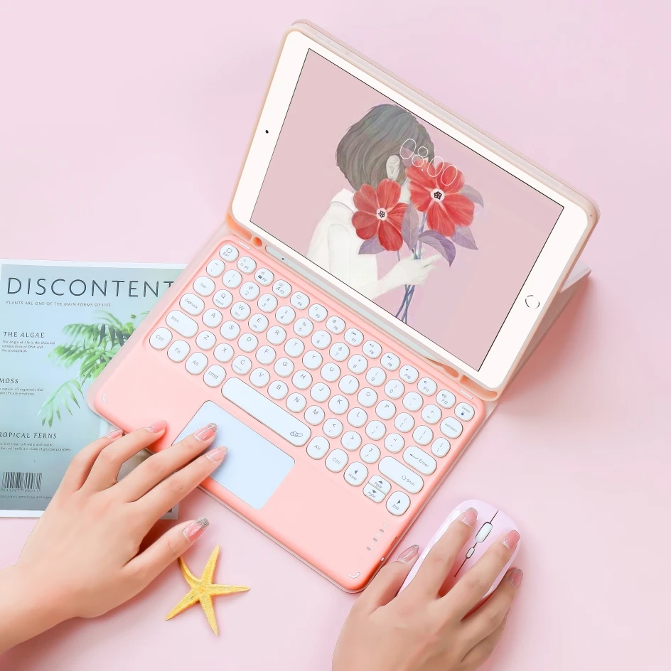 Беспроводная клавиатура и мышь Magic для iPad Air 2 Чехол Pro 11 чехол 2021 2020 4 10 9 8 поколения