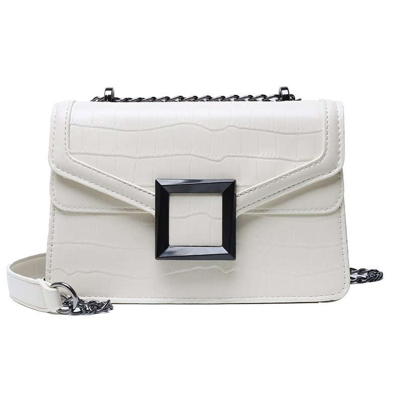 Роскошные женские сумки Дизайнерская кожаная сумка через плечо с цепочками