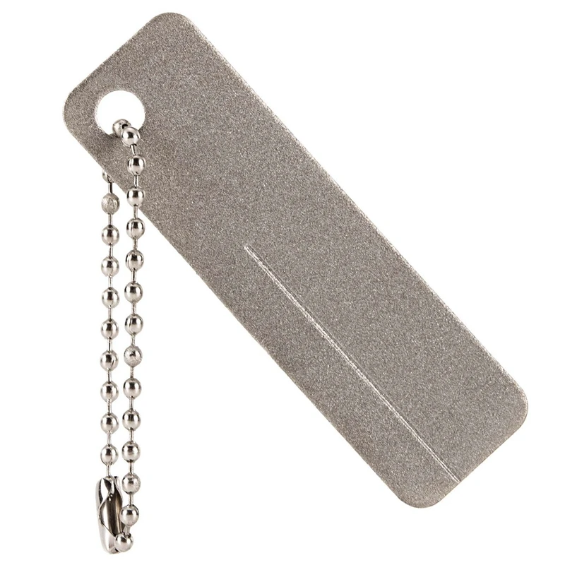 Карманный алмазный камень точилка брелок Рыбный крючок пилка для ногтей