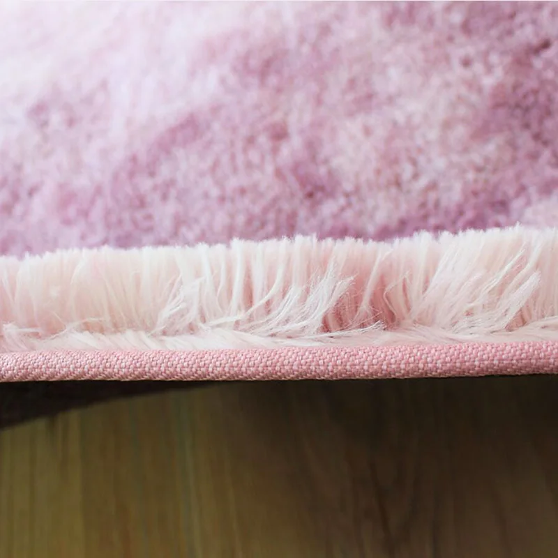 Пушистый круглый розовый фиолетовый ковер ковры для гостиной Декор