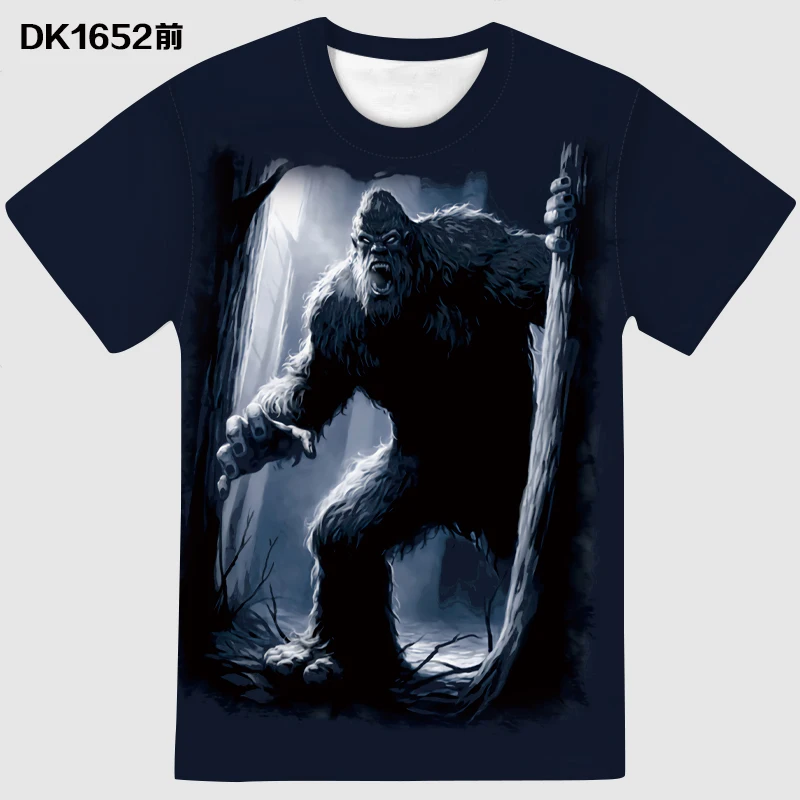 Одежда с 3D принтом Футболка Повседневная модная футболка круглым вырезом одежда