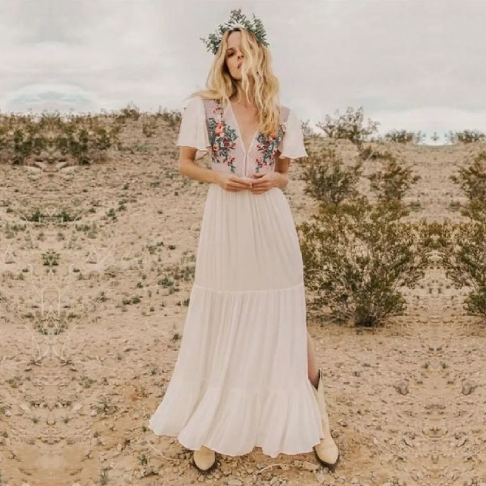 Пляжная туника в богемном стиле хлопковая накидка купальный костюм на бикини