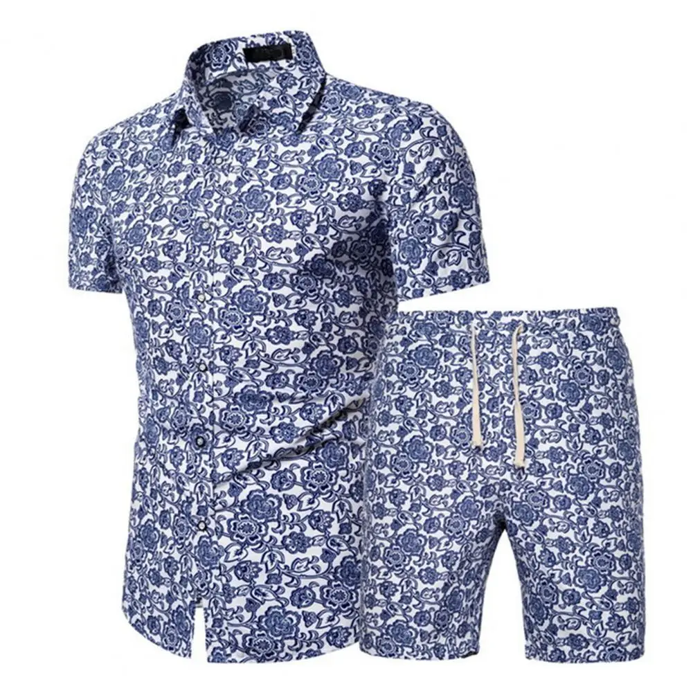 

Summer Solid Short Sleeve Casual Sport Suit 2021 New Fashion Two Piece T-shirt Shorts Tracksuit Men Set Fitness Bodybuilding