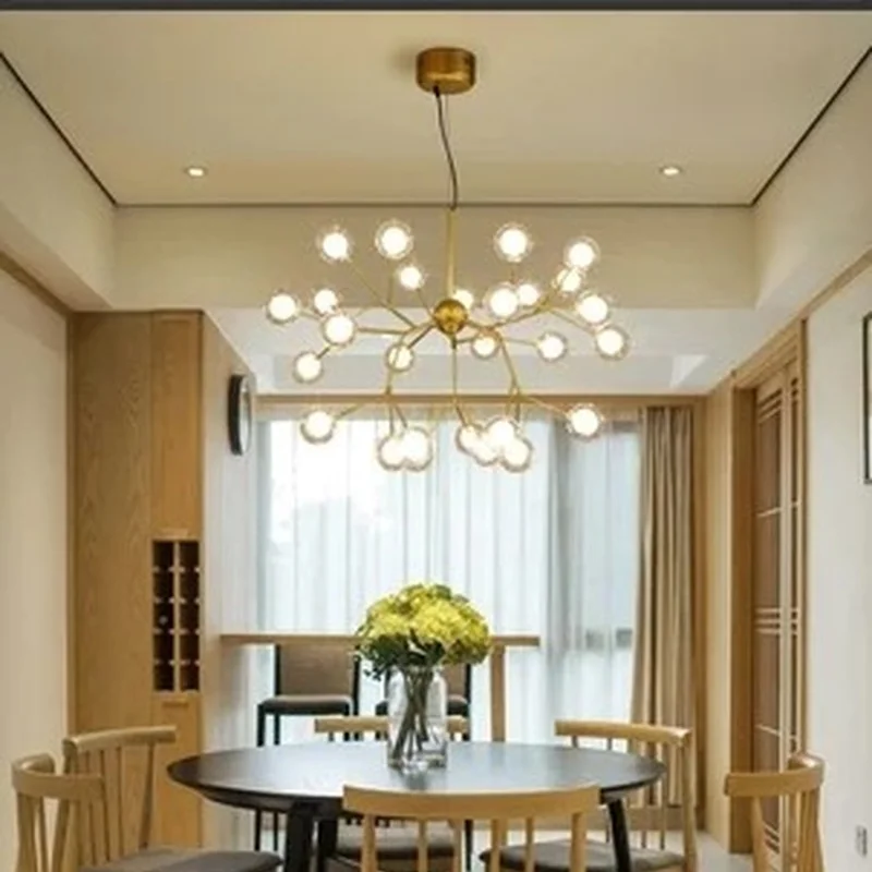 Светодиодная Подвесная лампа G4 с двойным стеклом в стиле пост-модерн для