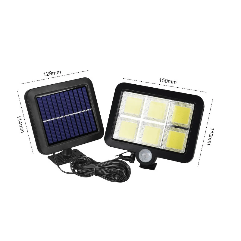 

Уличный настсветильник светильник на солнечной батарее с зарядкой и датчиком движения, 2021