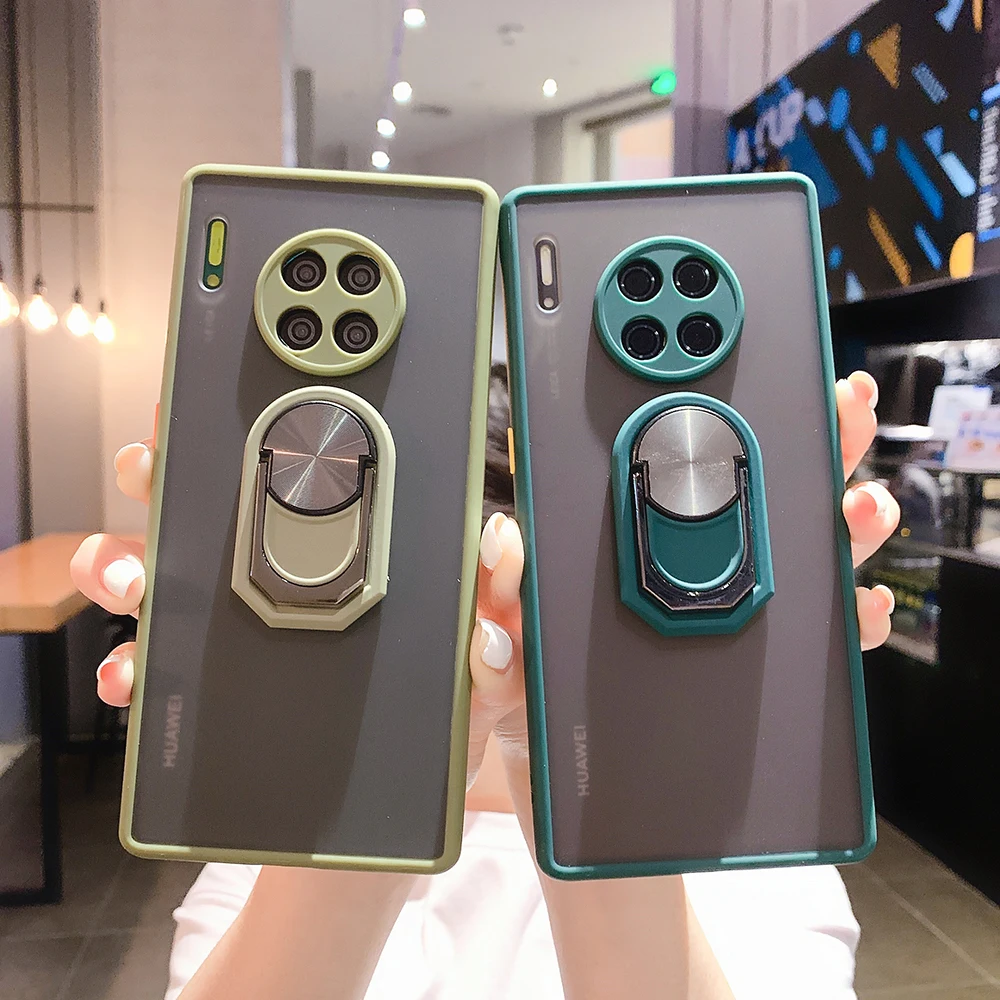 Защитный матовый чехол для телефона Huawei P50 P40 Pro P30 Lite P20 Mate 40 30 20 Nova 9 чехол-накладка