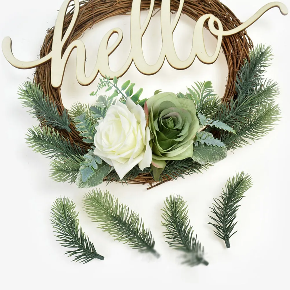 

20Pcs Christmas Artificial Plants Flower Fake Pine Branches Xmas Tree Home Decor Christmas Tree DIY Decoration Wholesale