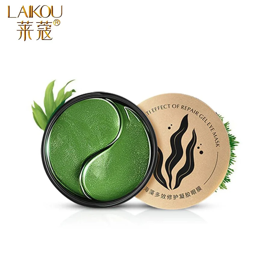 Коллагеновая зеленая маска для глаз LAIKOU Гидрогелевая гелевая уход за кожей лица