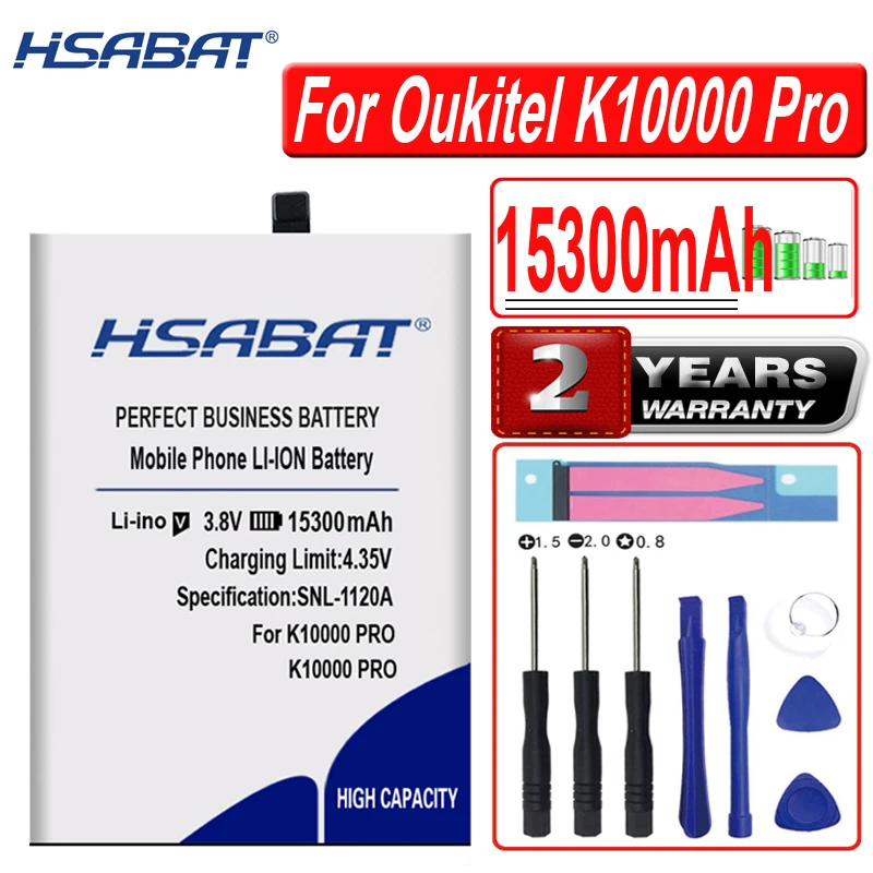 Аккумулятор HSABAT 13600 мАч 15300 для Oukitel K10000 Pro / Max|Аккумуляторы мобильных телефонов| |