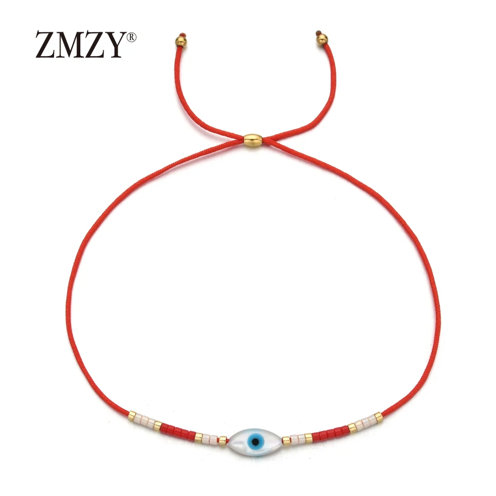 ZMZY тонкие стеклянные бусины для друзей Миюки браслет в стиле бохо на удачу с