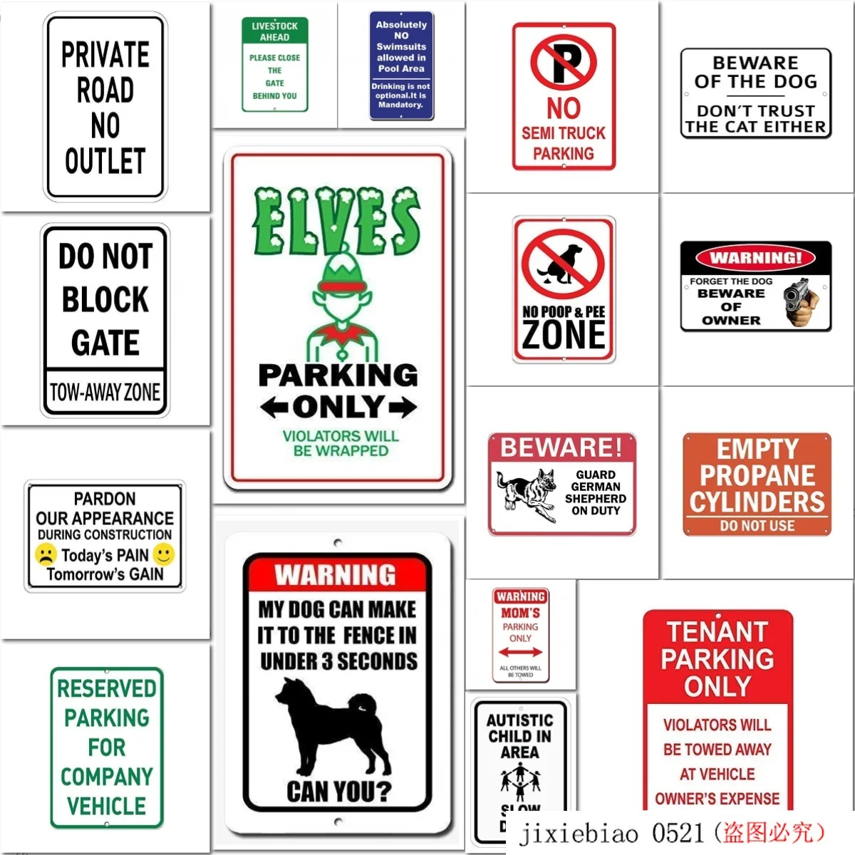 Остерегайтесь жестяных знаков! Защитная свинья на рабочий забавная Цитата