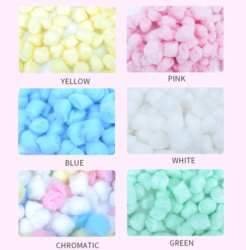 100 шт./упаковка мягкие разноцветные хлопковые шарики