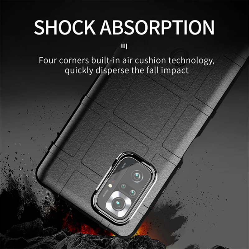 

Non-Fingerprint Silicone Phone Bag Case for Xiaomi Redmi Note 10 Pro Note10S 5G 4G Red Mi Note10 Shockproof Cover